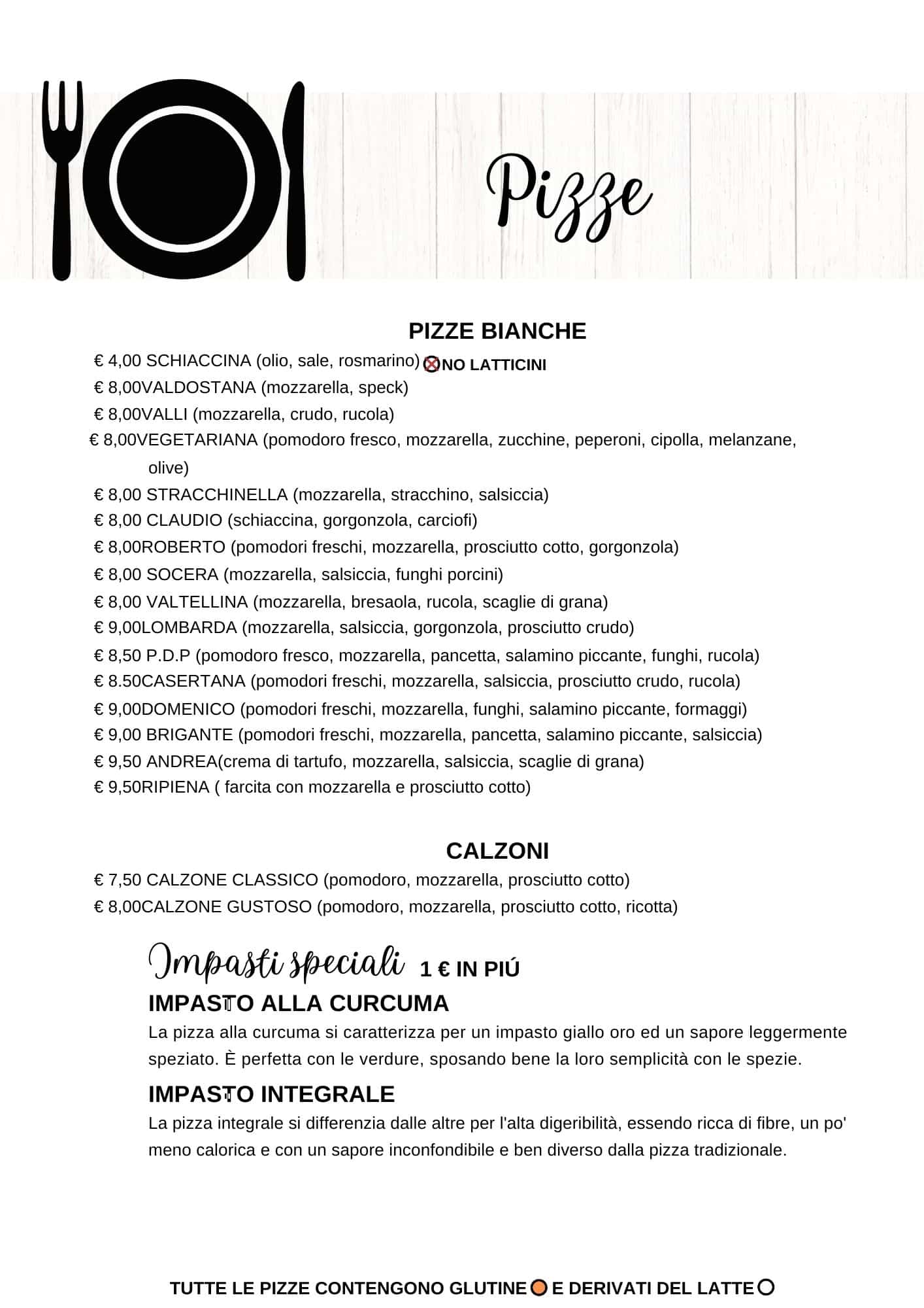  Menu Pizzeria Follonica Pagina 4 Piccolo